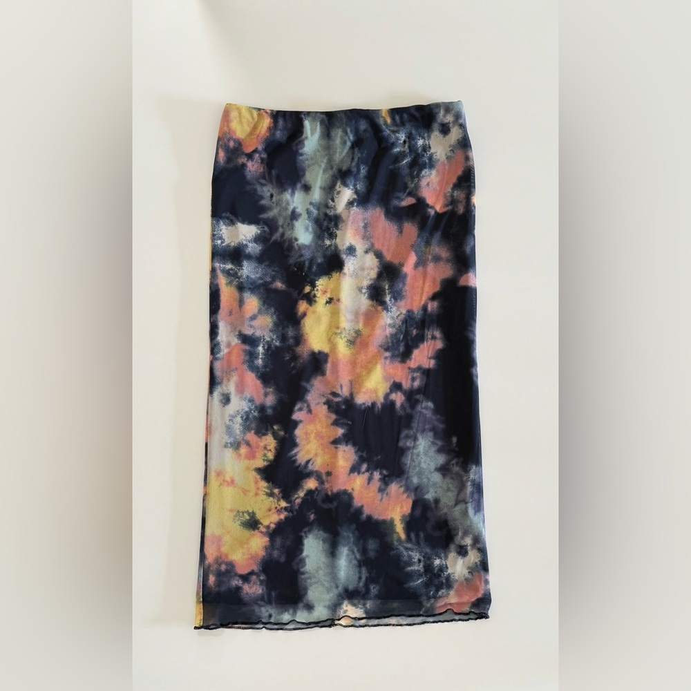 Tie-Dye Midi Skirt